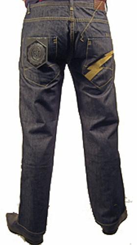 'Have Mercy' - Retro Indie Mens Jeans by FLY53 (C)